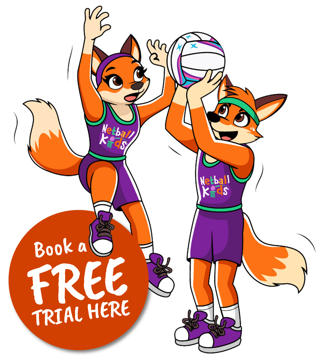 NETBALL-KIDS-CHARACTERS NETBALL KIDS CHARACTERS